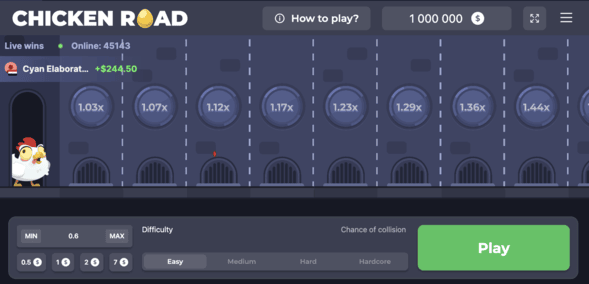 Chicken Road - Start Screen